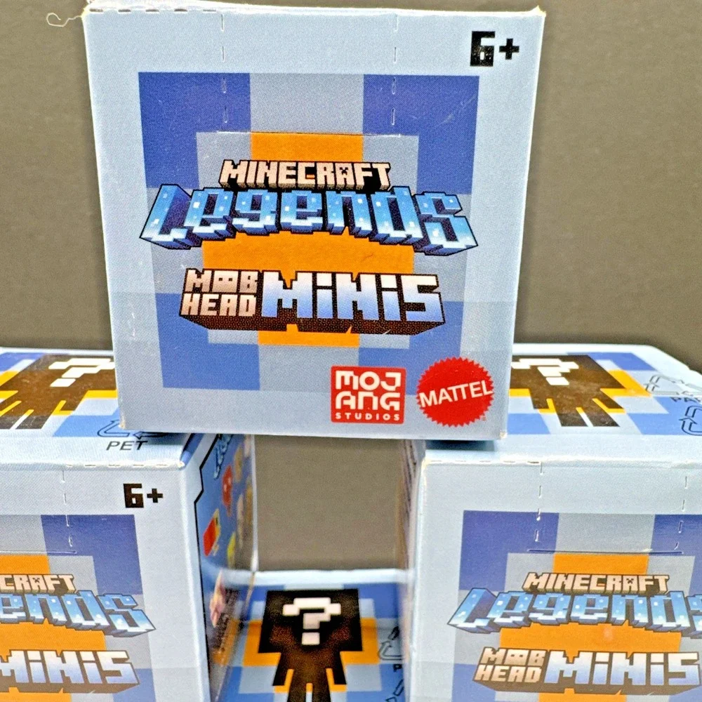 MINECRAFT Lot (6) Mob‎ Head LEGENDS Minis Mystery Figure Boxes New Sealed Mattel